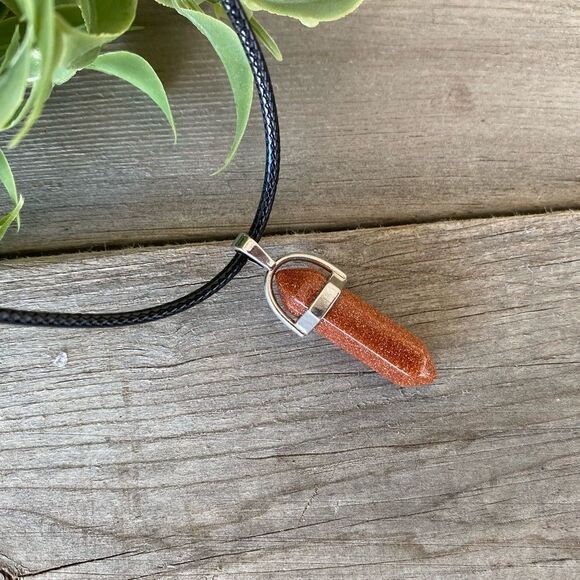 𝅺double Point Crystal Pendant Necklaces - Picture 2 of 4